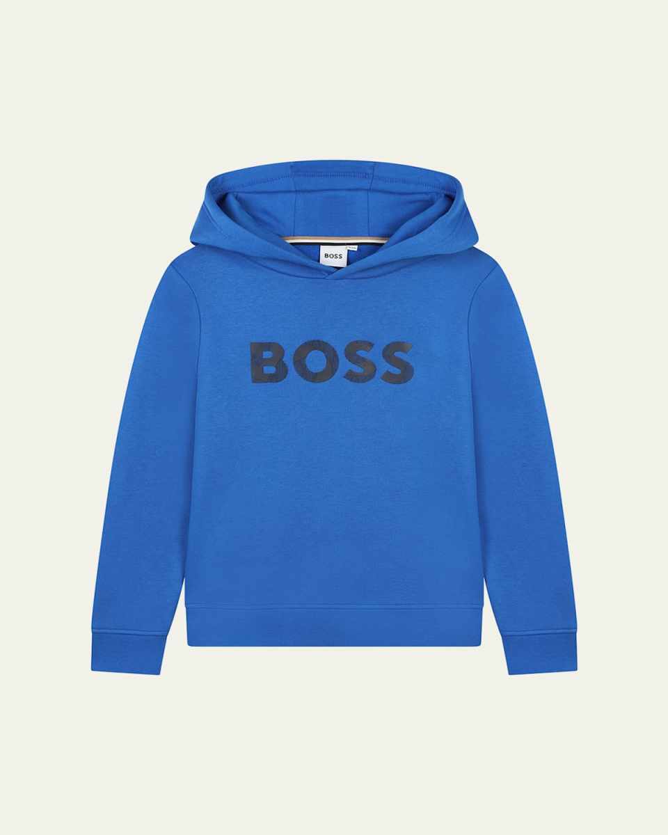 Boy's Logo-Print Hoodie, Size 4-5